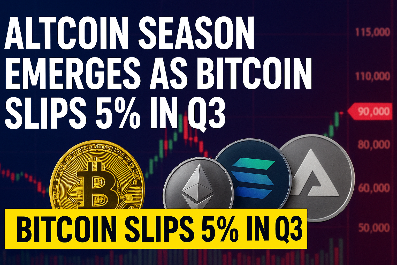 Altcoin Season Emerges as Bitcoin Slips 5% in Q3