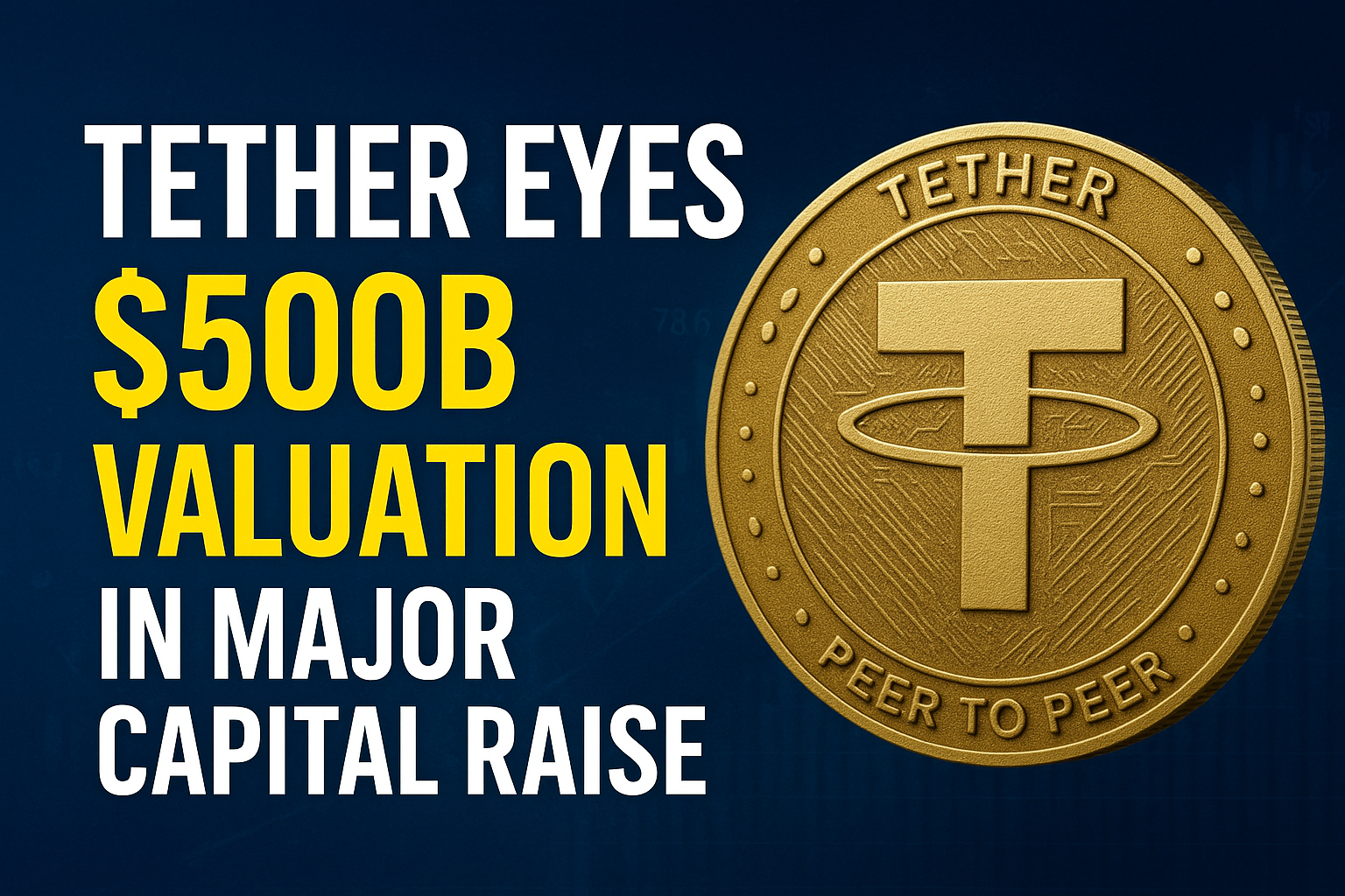 Tether Eyes $500B Valuation in Major Capital Raise