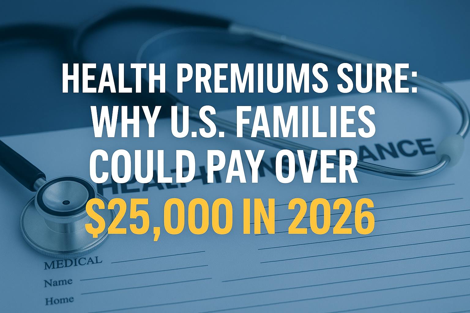 Health Premiums Surge: Why U.S. Families Could Pay Over $25,000 in 2026