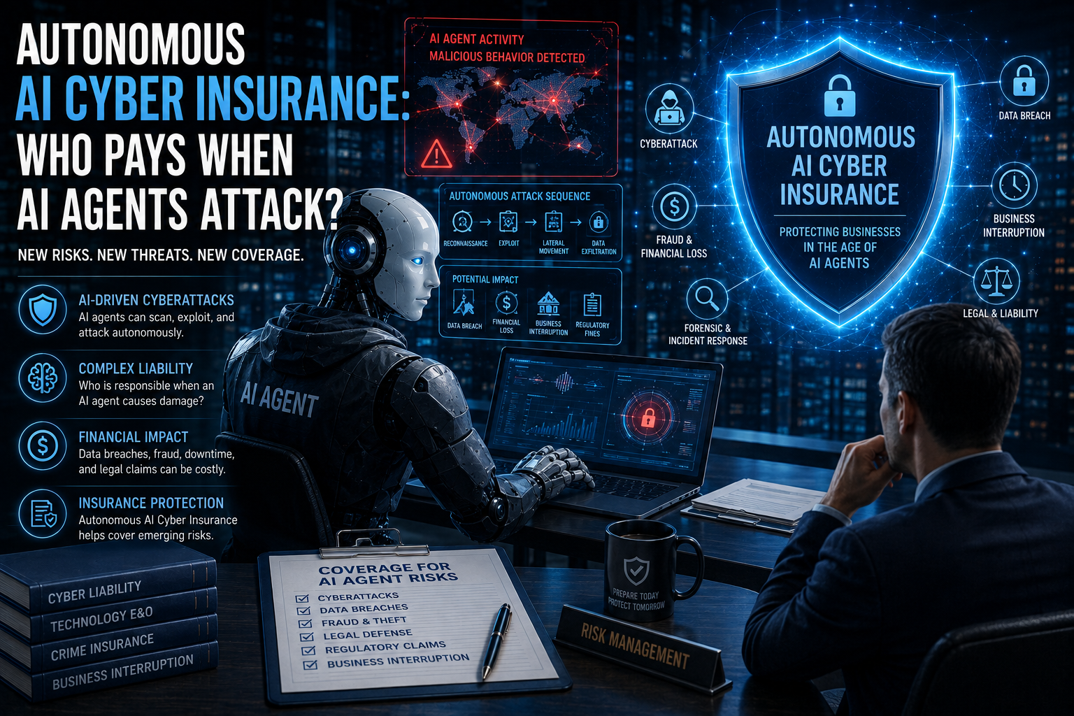 Autonomous AI Cyber Insurance: Who Pays When AI Agents Attack?